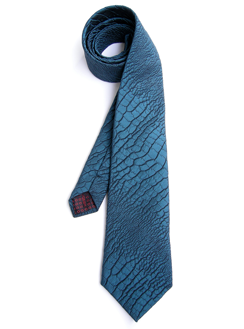 woven tie, like a crododile